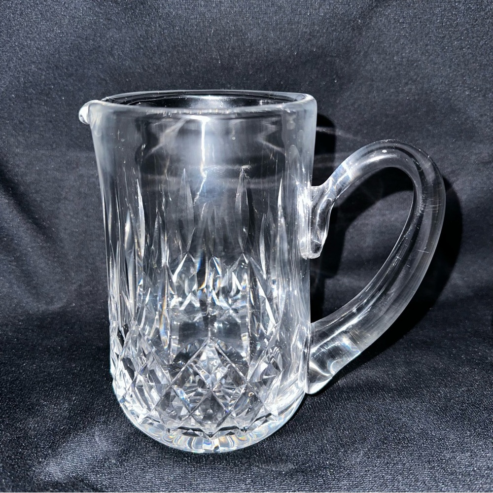 Vintage Waterford Crystal Lismore Jug Pitcher 6” Tall Signed
